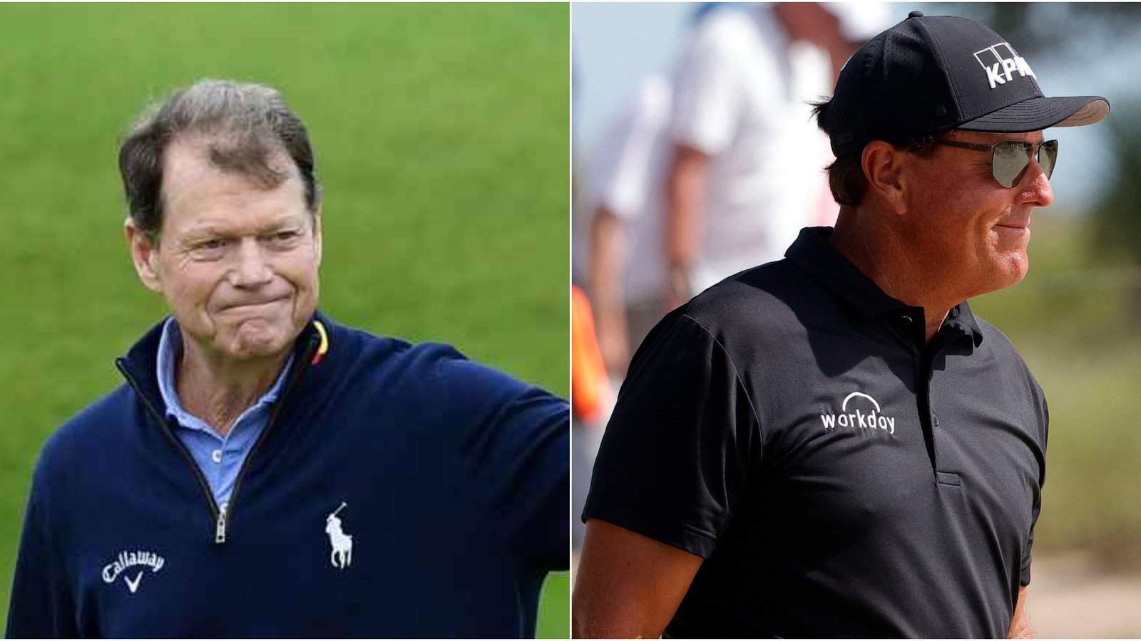 Tom Watson is in admiration of Phil Mickelson's CALVES!
